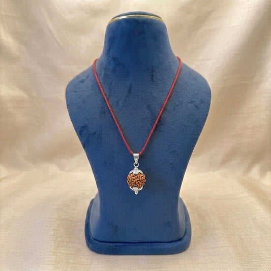 Natural 5 Mukhi Rudraksha Pendant (Lab Certified)