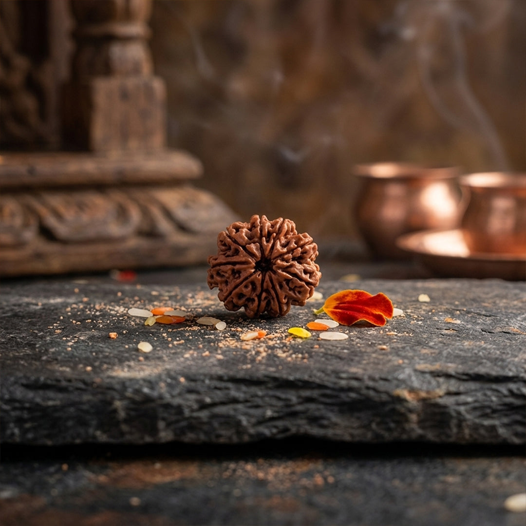 Natural Rudraksha Pendant 9 Face (Lab Certified)