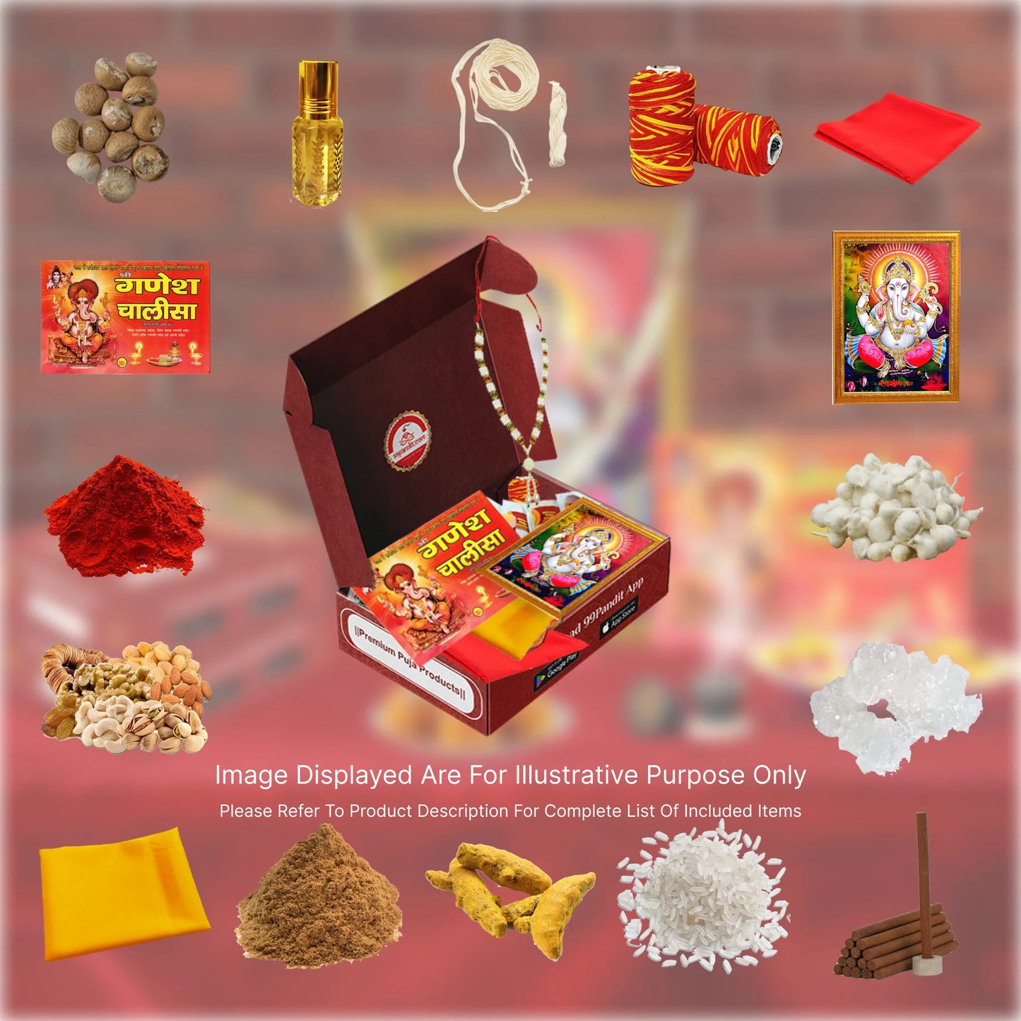 Effortless Ganesh Puja Samagri Kit: Everything in One Kit