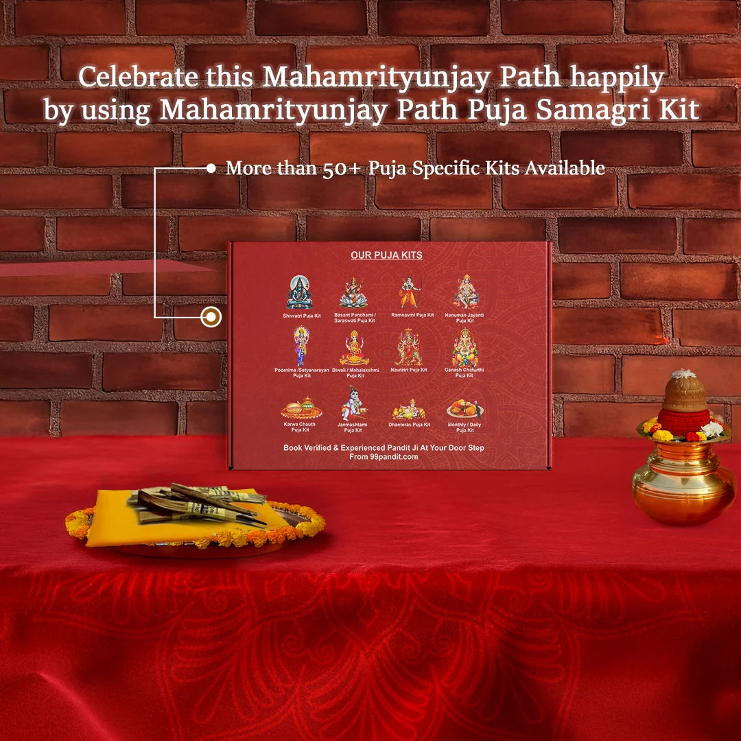 Mahamrityunjay Path Puja Samagri Kit: High Quality Samagri Items
