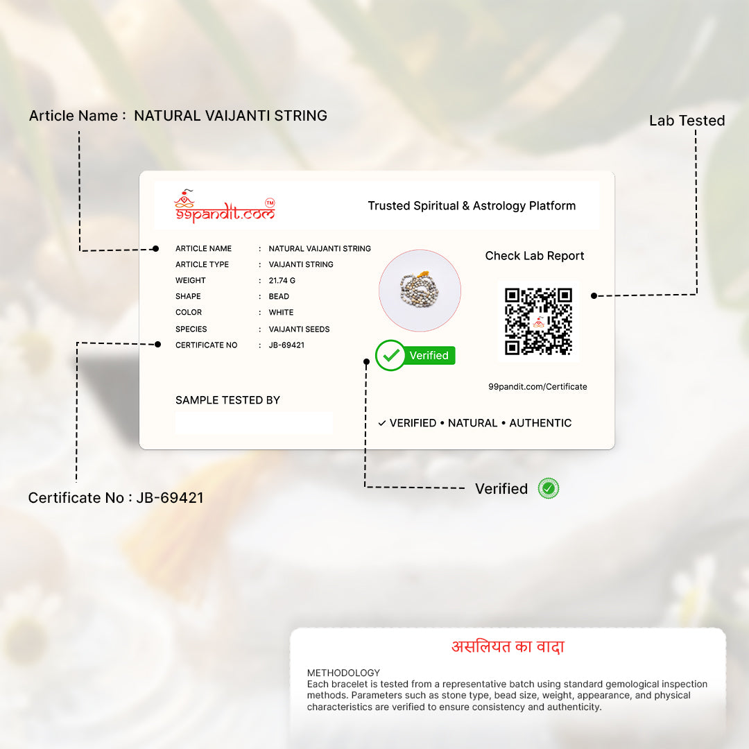 Natural Vaijanti String (Lab Certified)