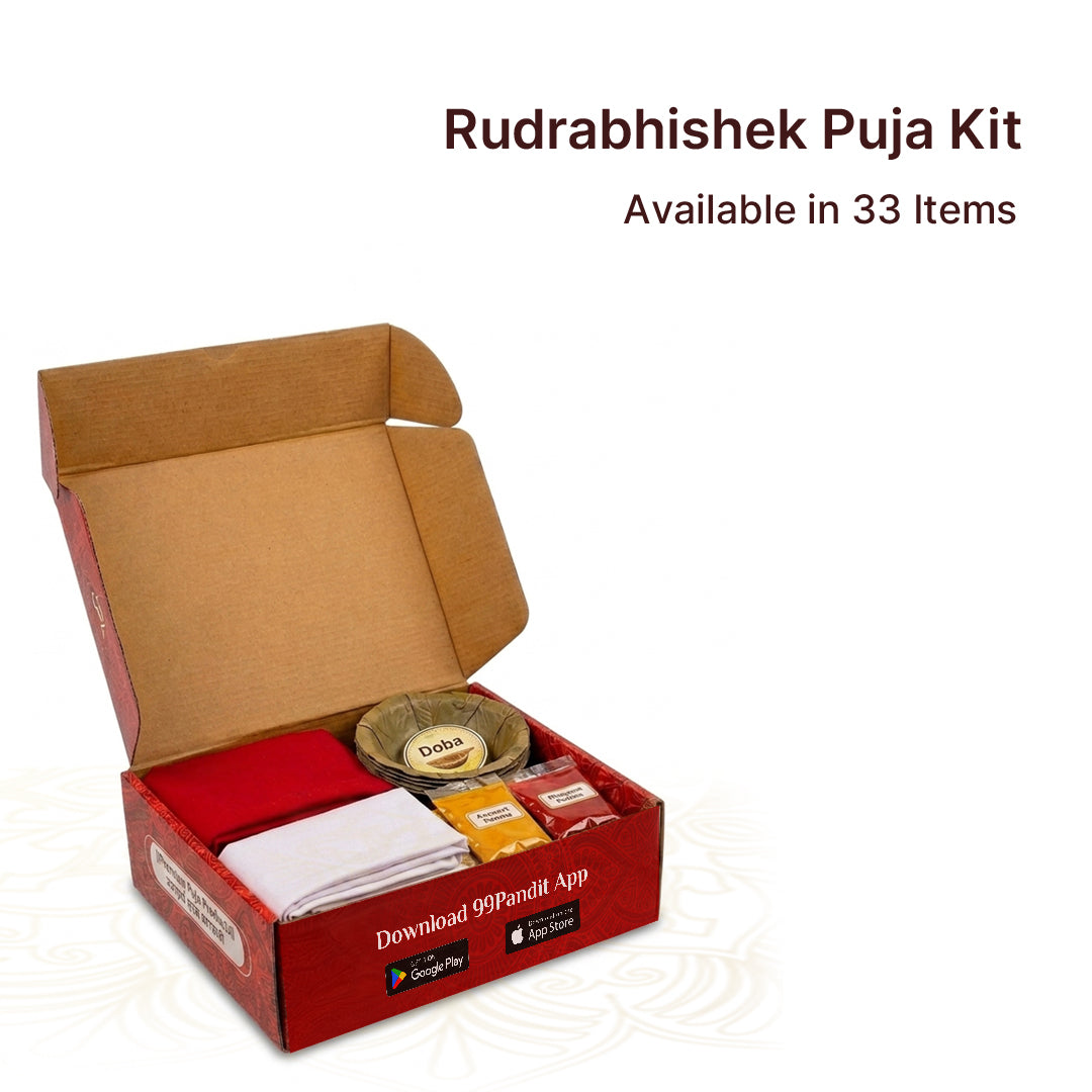 Rudrabhishek Puja Kit (33 Items)