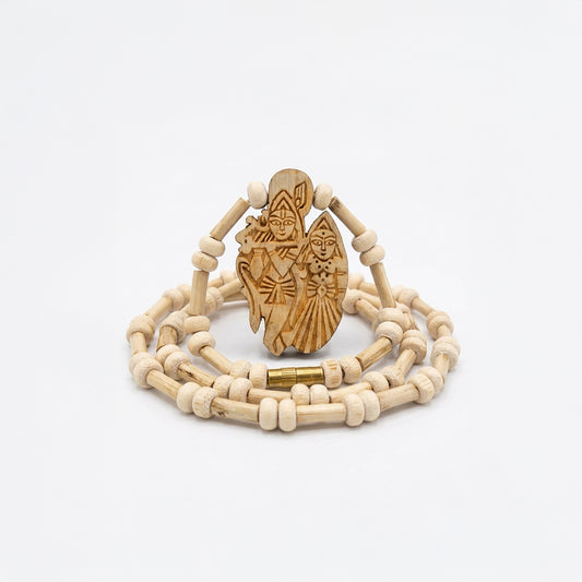 Natural Tulsi String Kanthi Locket Radha Krishna(Lab Certified)