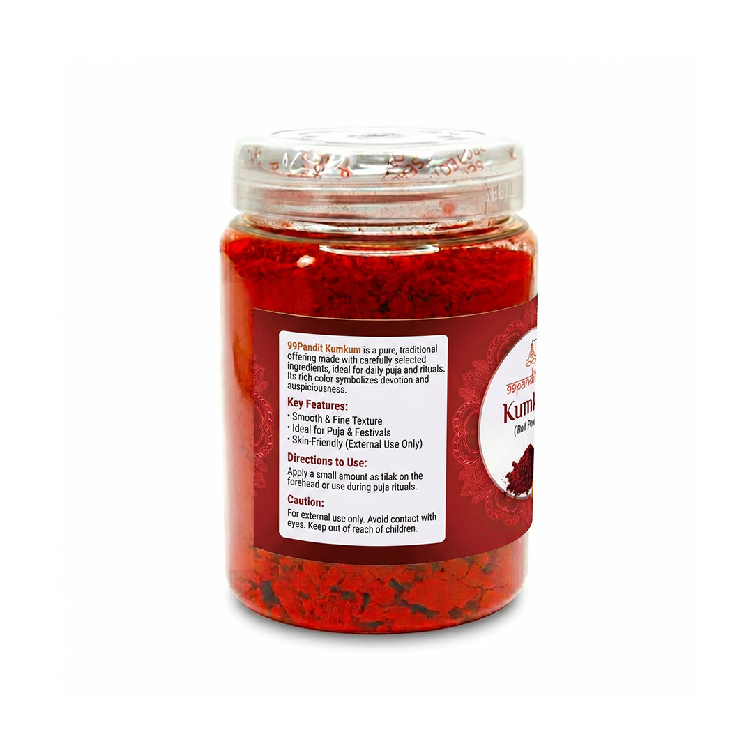 99Pandit Organic Kumkum Powder 100g for Daily Puja