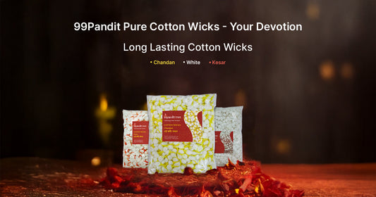 High-quality cotton diya batti made with pure ghee, ideal for daily पूजा, aarti, and religious rituals. Long-lasting and smokeless burning.
