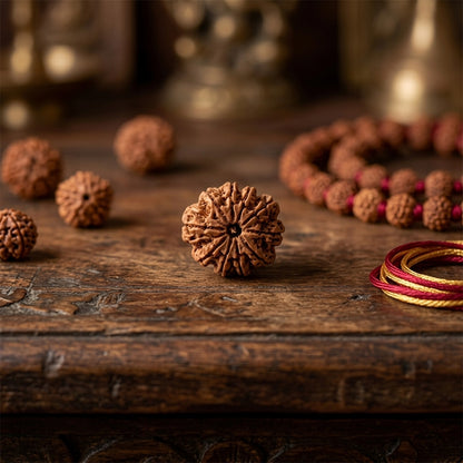 Natural Rudraksha Pendant 10 Face (Lab Certified)