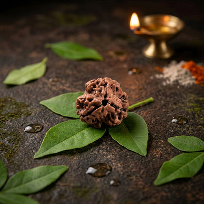 Natural 3 Mukhi Rudraksha Pendant (Lab Certified)