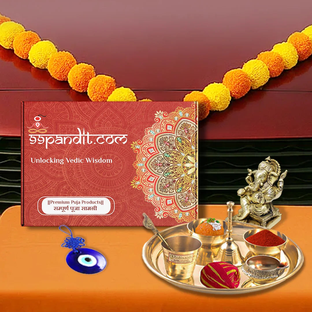 Authentic Vehicle Puja Samagri Kit for a Shubh Aarambh on the Road