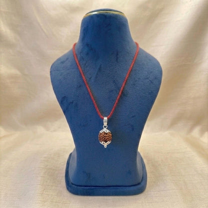 Natural Rudraksha Pendant 6 Face (Lab Certified)