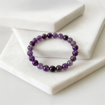 Zodiac Sagittarius Natural Amethyst Bracelet