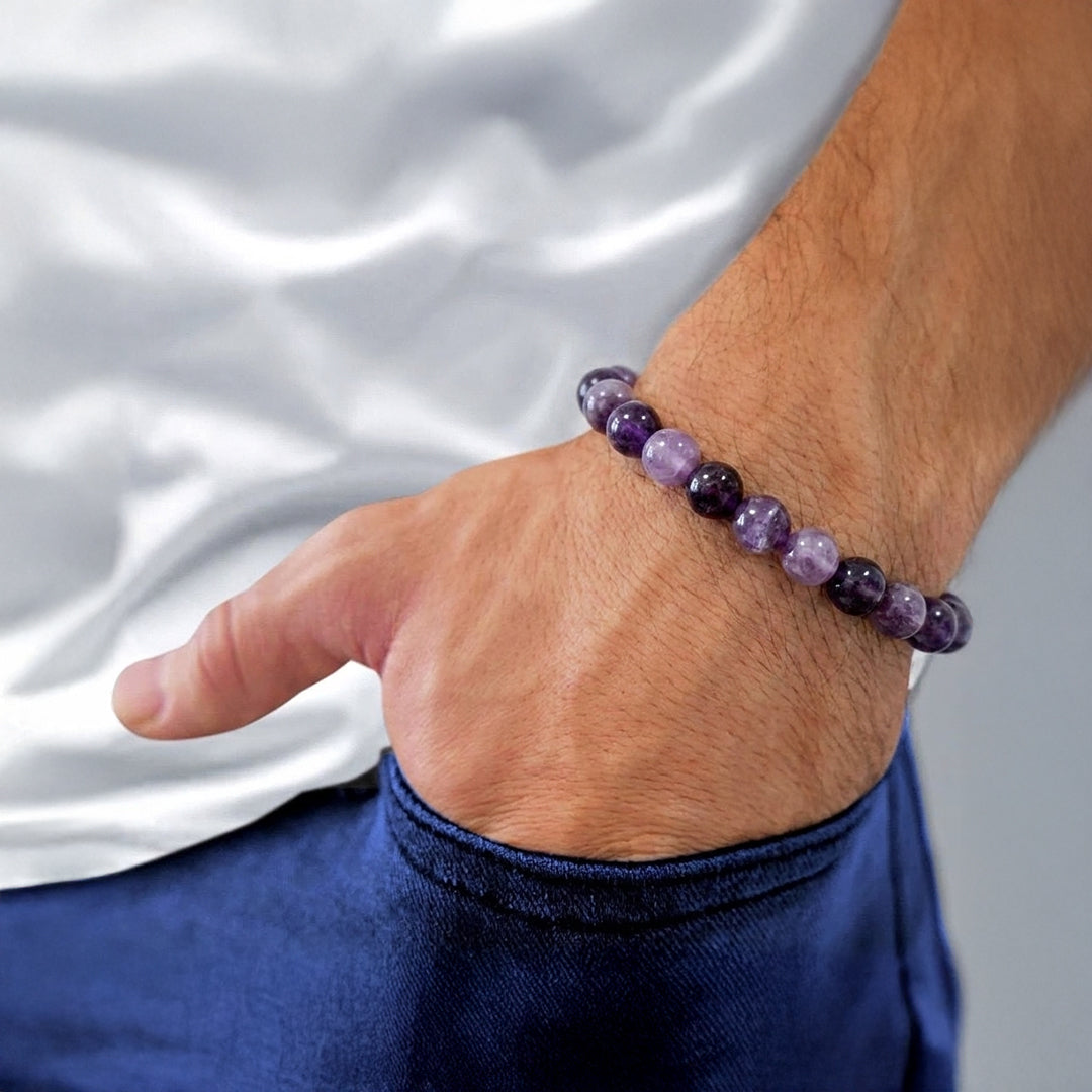 Zodiac Sagittarius Natural Amethyst Bracelet