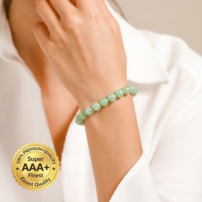 Natural Aventurine Bracelet for Good luck & Success(Lab-Certified)