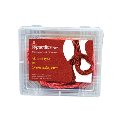 High-Quality Akhand Jyot Batti - Red:  Long-Lasting Divine Light