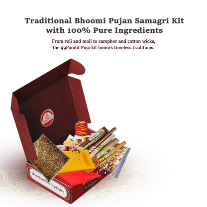 Traditional Bhoomi Pujan Samagri Kit with 100% Pure Ingredients
