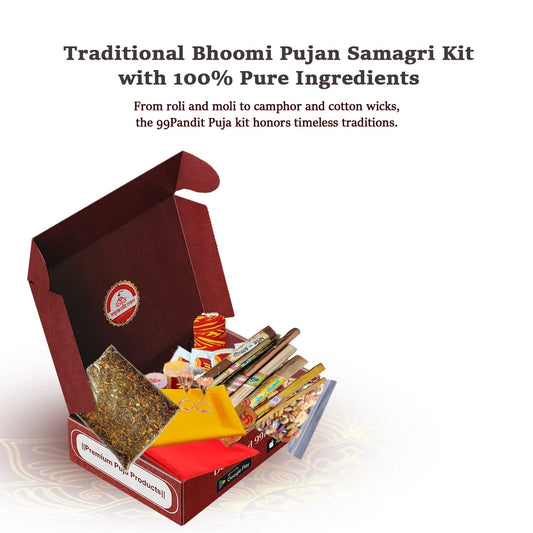 Traditional Bhoomi Pujan Samagri Kit with 100% Pure Ingredients