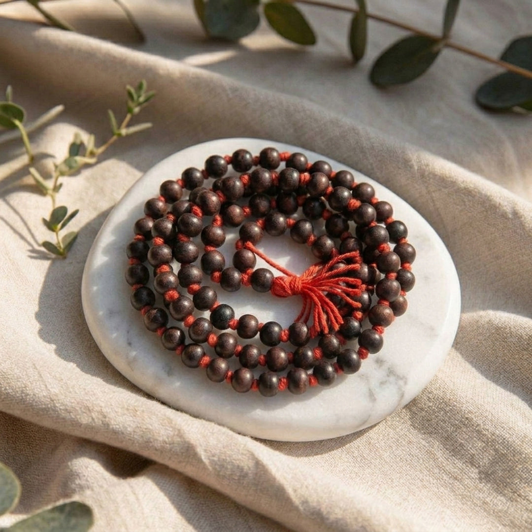 Natural Chandan String Mala (Lab Certified)