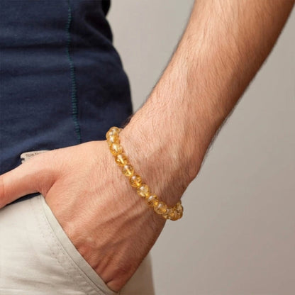 Zodiac Gemini Natural Citrine Bracelet