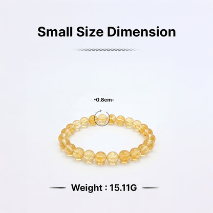 Zodiac Gemini Natural Citrine Bracelet