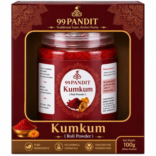 99Pandit Organic Kumkum Powder 100g for Daily Puja