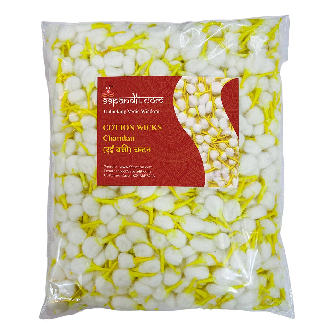 Long Lasting Cotton Wicks - Chandan for Diyas (1100 Pieces)