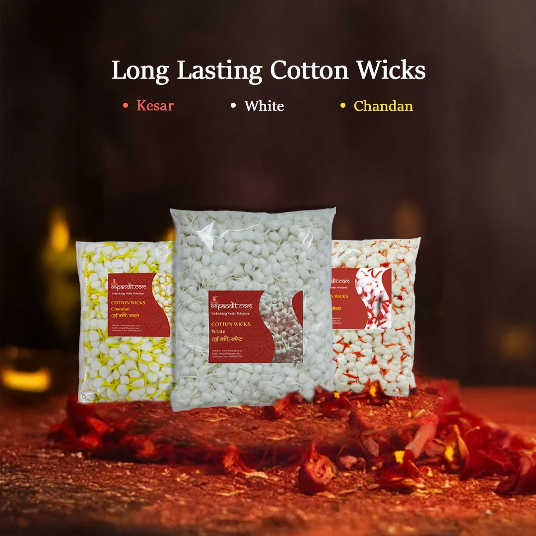 Premium & Long Lasting Cotton Wicks - White (2100 Pieces)