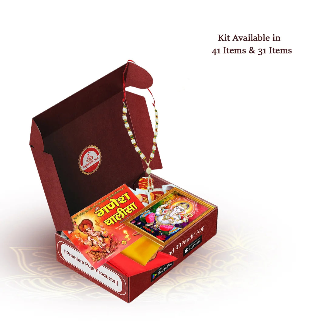 Effortless Ganesh Puja Samagri Kit: Everything in One Kit