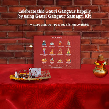 Premium Gauri Gangaur Puja Samagri Kit: Prepared for Worship