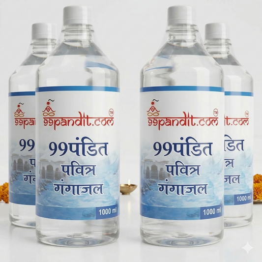 99pandit Pure Gangajal 1000ml (Pack of 1) | Original Ganga Jal from Rishikesh | Puja & Rituals
