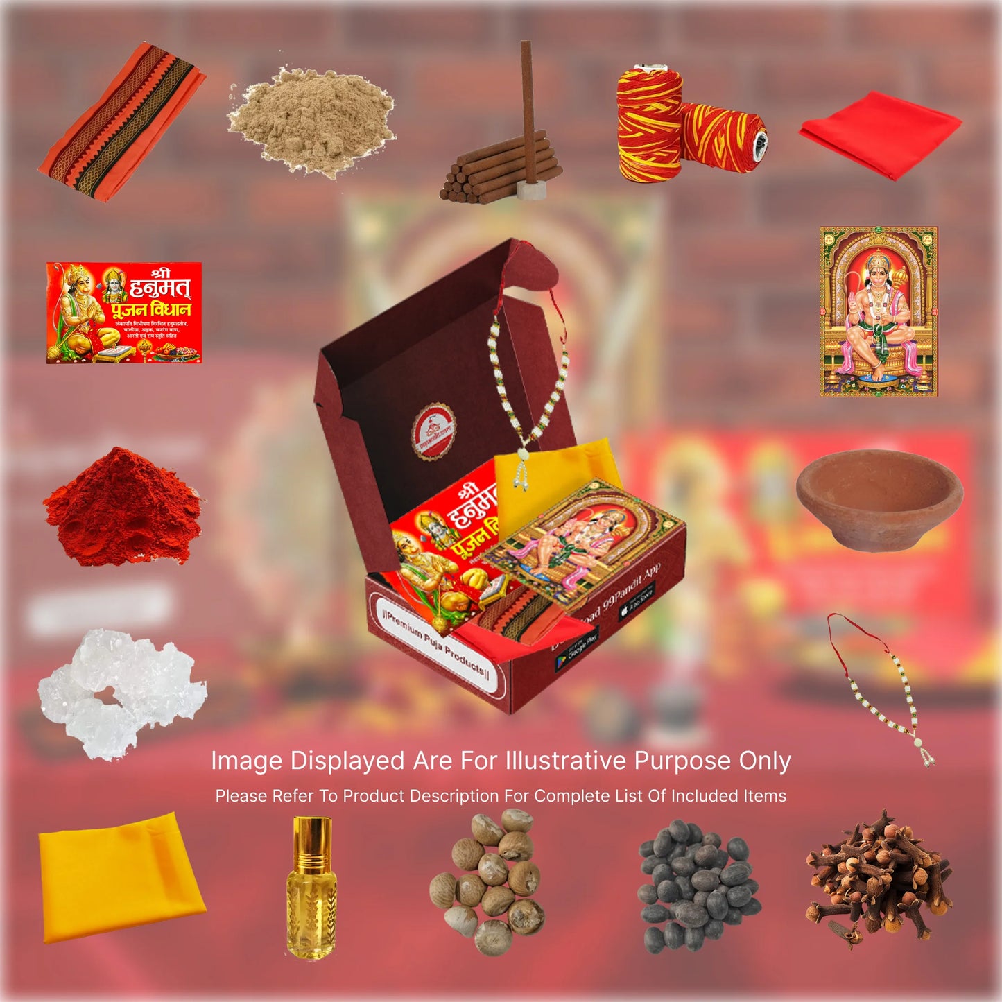 Premium Hanuman Puja Samagri Kit: Perfect for All Ritual
