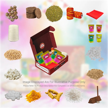 Complete Holi Puja Samagri Kit with Pure and Sacred Items