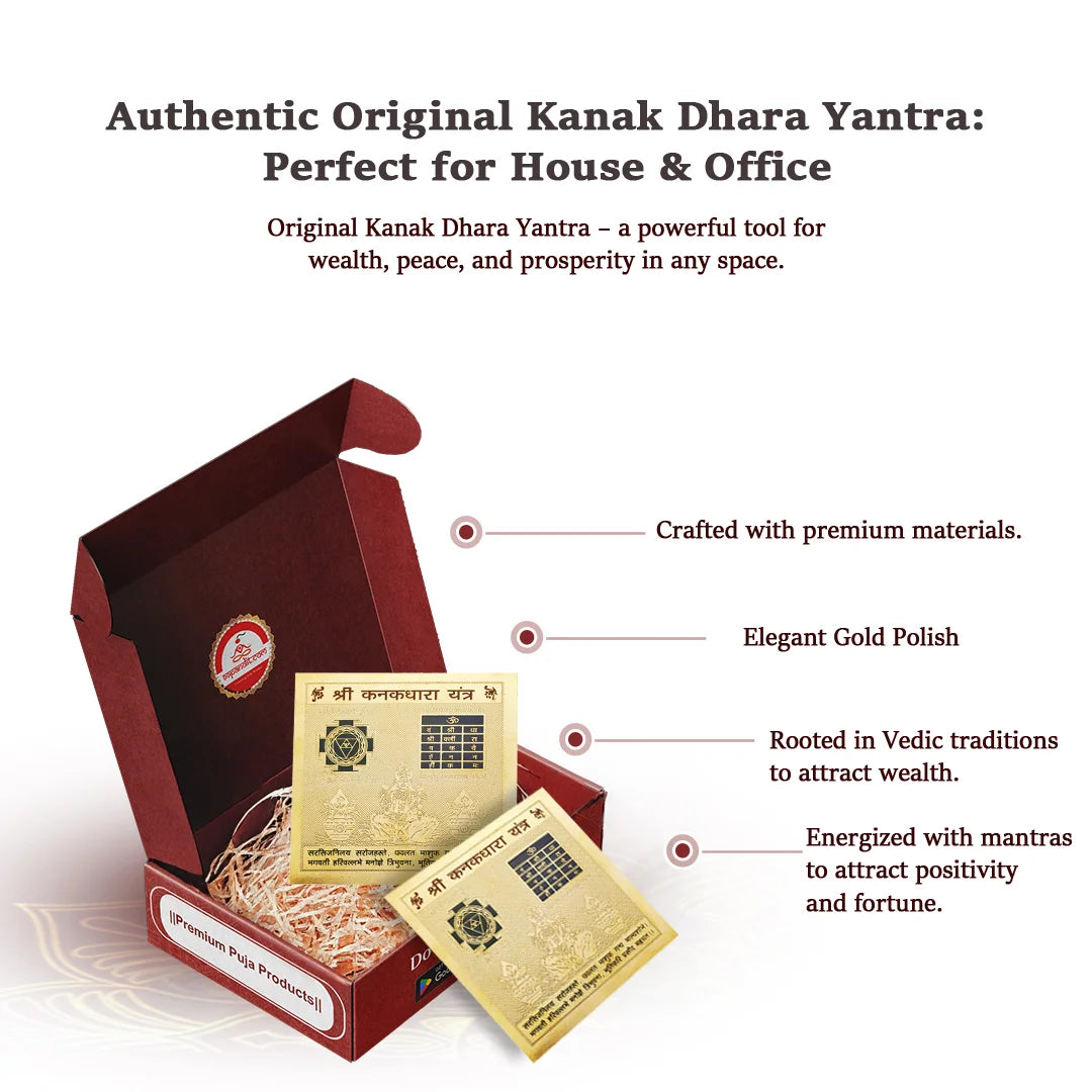 Authentic Original Kanak Dhara Yantra: Perfect for House & Office