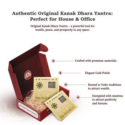 Authentic Original Kanak Dhara Yantra: Perfect for House & Office