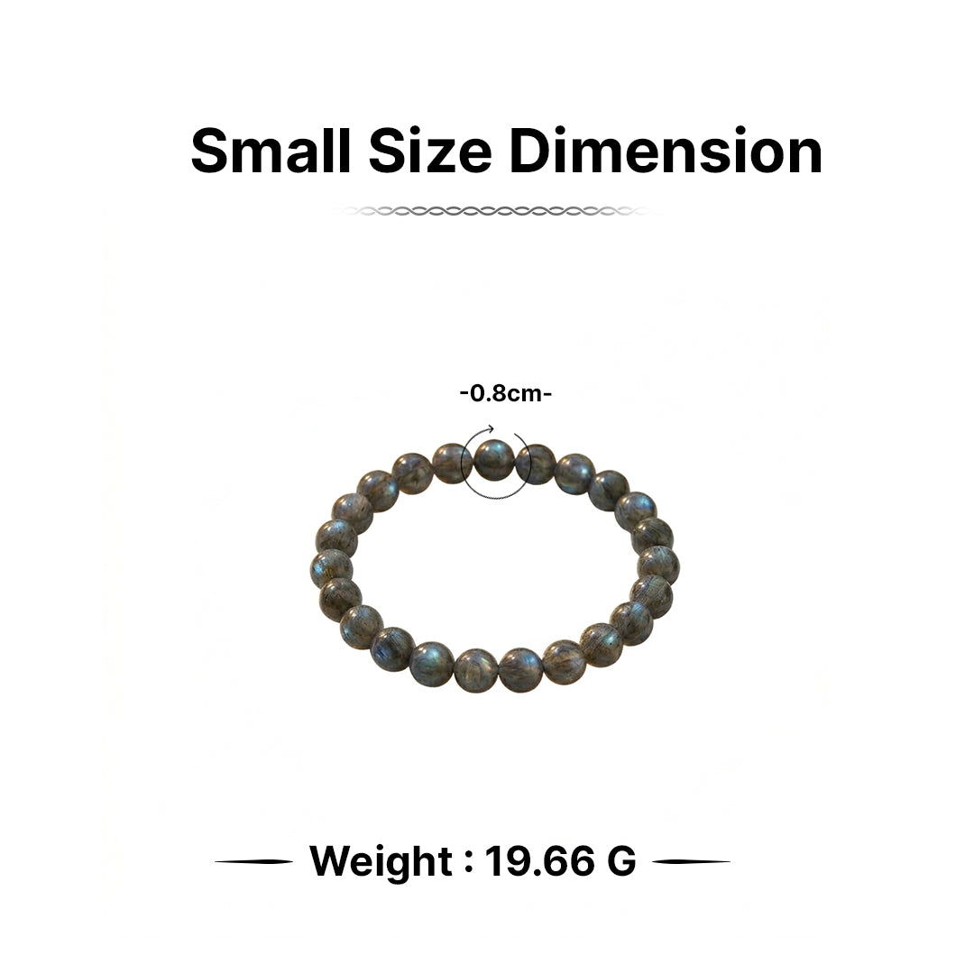 Natural Labradorite Bracelet for Intuition, Protection & Aura Shielding (Lab Certified)