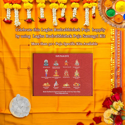 Laghu Rudrabhishek Puja Samagri Kit: Authentic Items for Worship