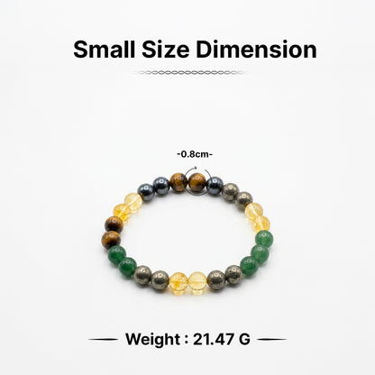 Natural Money Bracelet for Wealth & Success (Lab Certified)