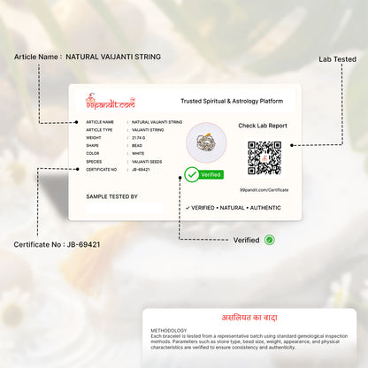 Natural Vaijanti String (Lab Certified)