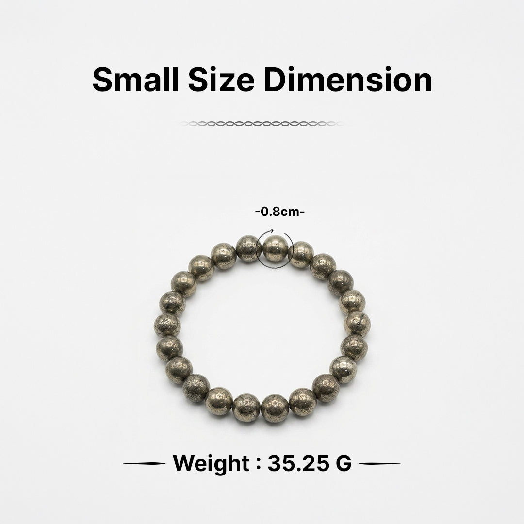Zodiac Capricorn Natural Pyrite Bracelet
