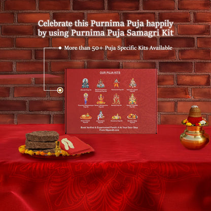 Traditional Purnima Puja Samagri Kit: Full Moon Ritual Kit