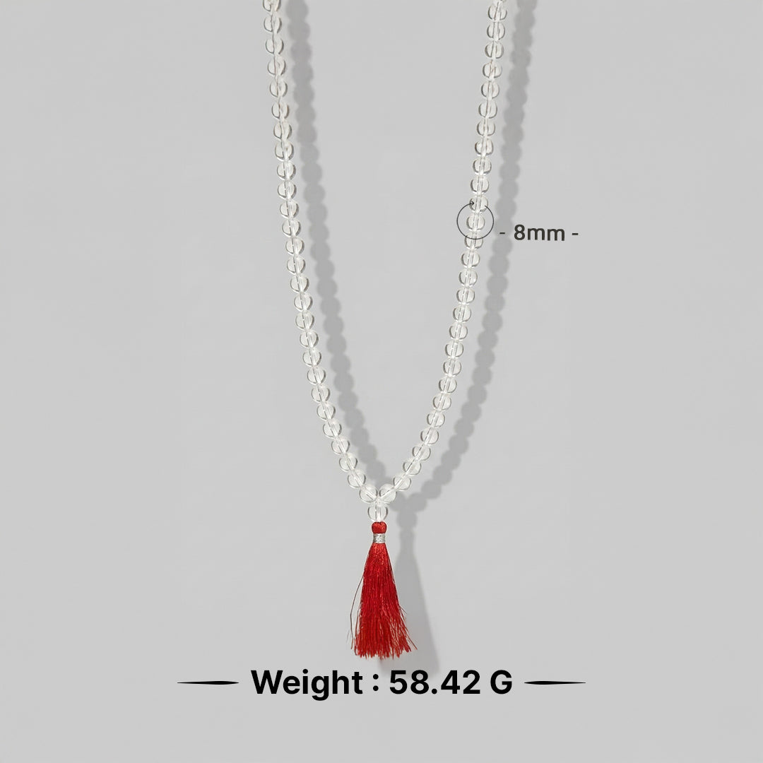 Natural Rock Crystal String (Lab Certified)