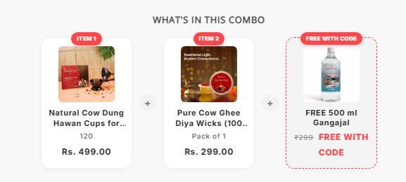 Get FREE Gangajal on Purchase of Combo