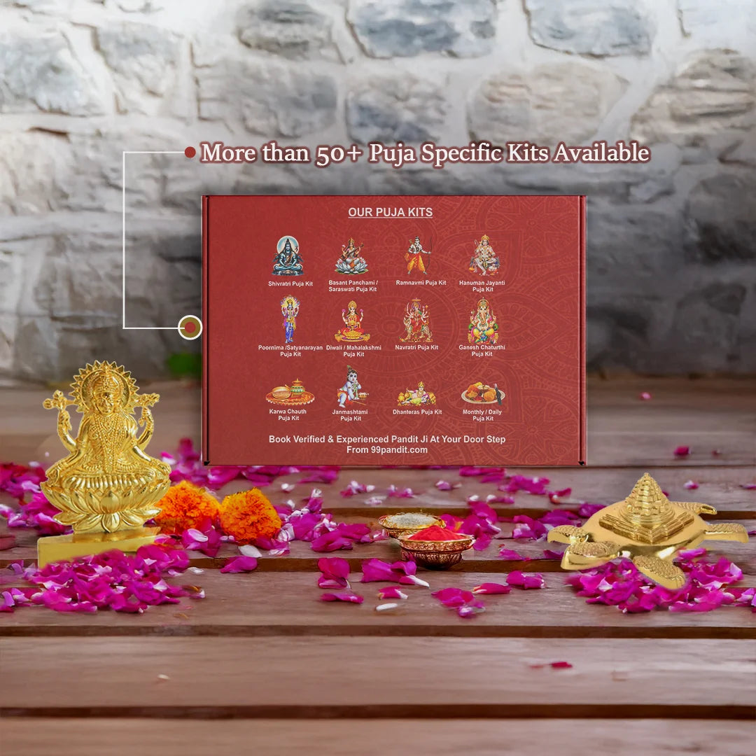 Shree Dhan Laxmi Kuber Bhandari Yantra: Sarv Samriddhi Yantra (Golden)