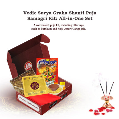 Vedic Surya Graha Shanti Puja Samagri Kit: All-in-One Set