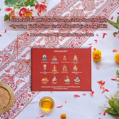 Vedic Surya Graha Shanti Puja Samagri Kit: All-in-One Set