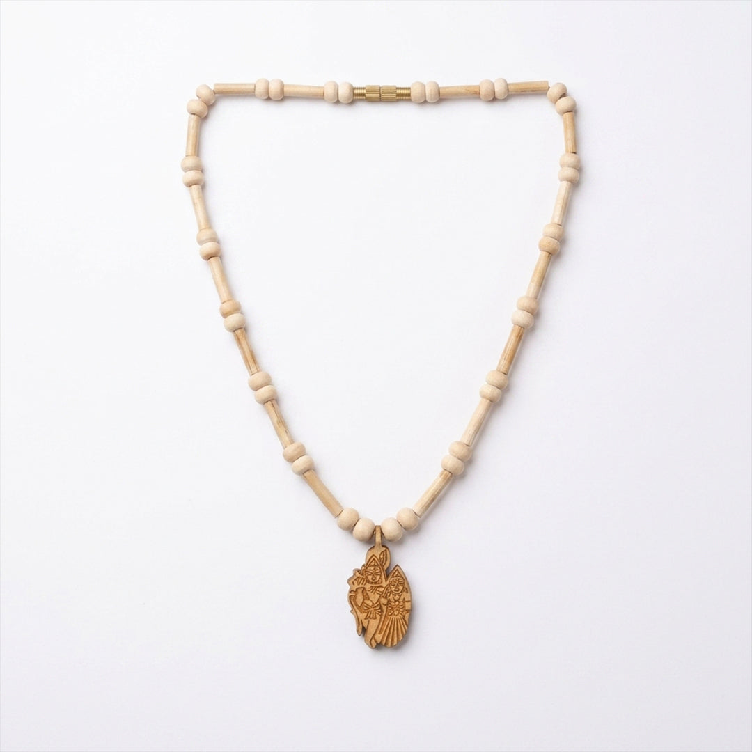 Natural Tulsi String Kanthi Locket Radha Krishna(Lab Certified)