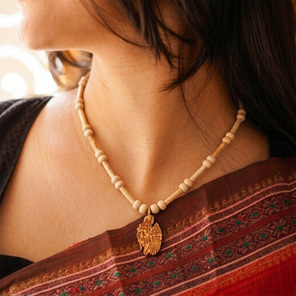 Natural Tulsi String Kanthi Locket Radha Krishna(Lab Certified)