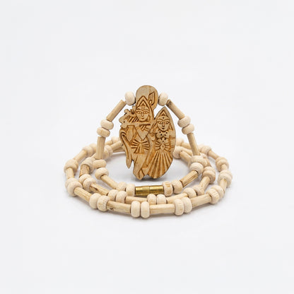Natural Tulsi String Kanthi Locket Radha Krishna(Lab Certified)