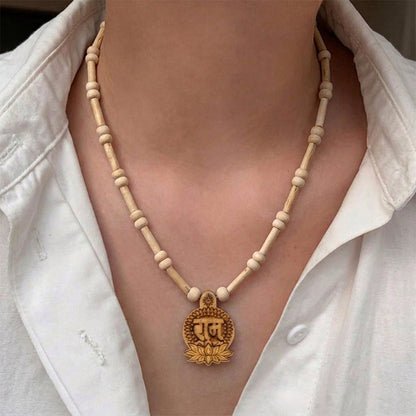 Natural Tulsi Ram Locket Kanthi Mala (Lab Certified)