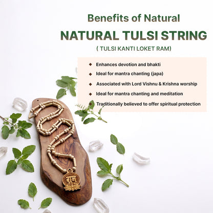 Natural Tulsi Ram Locket Kanthi Mala (Lab Certified)