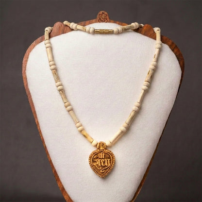 Natural Tulsi Radha Locket Kanthi Mala (Lab Certified)