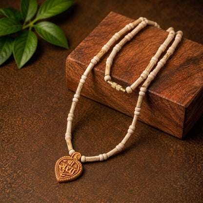 Natural Tulsi Radha Locket Kanthi Mala (Lab Certified)